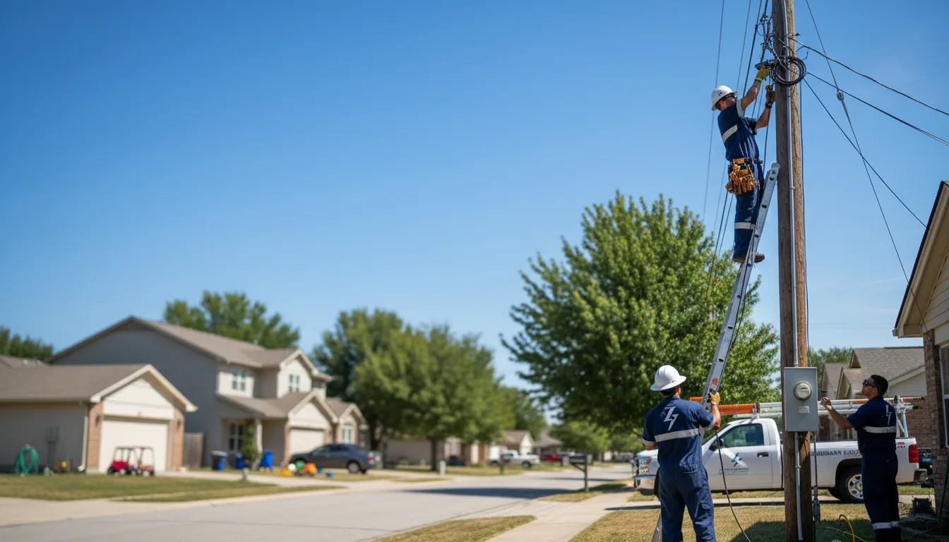 Residential electrician providing installation services in Coushatta, LA